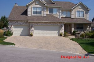 brick paver driveway in Glenview, Illinois