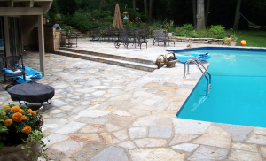 Natural-Stone-pool-deck-installation