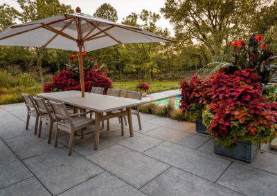 natural stone patio lake forest