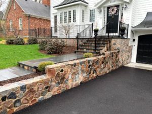 Natural Stone walkway and stair design